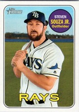 2018 Topps Heritage #32 Steven Souza Jr. Tampa Bay Rays
