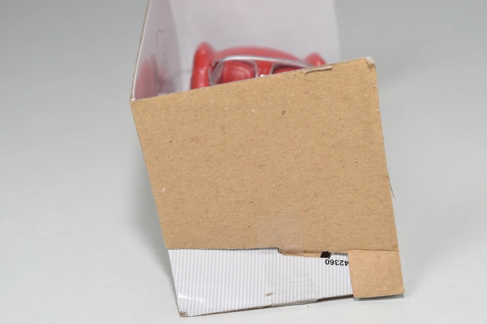 B14 1:38 WELLY MINIAGO CHEVROLET CORVETTE CONVERTIBILE 1957 ROSSO NUOVO CON S... - Immagine 4 di 4