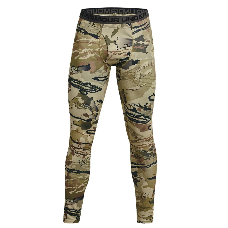 Under Armour ColdGear IR Base Layer Pants (2X)- Barren/BLK - Image 2 of 4