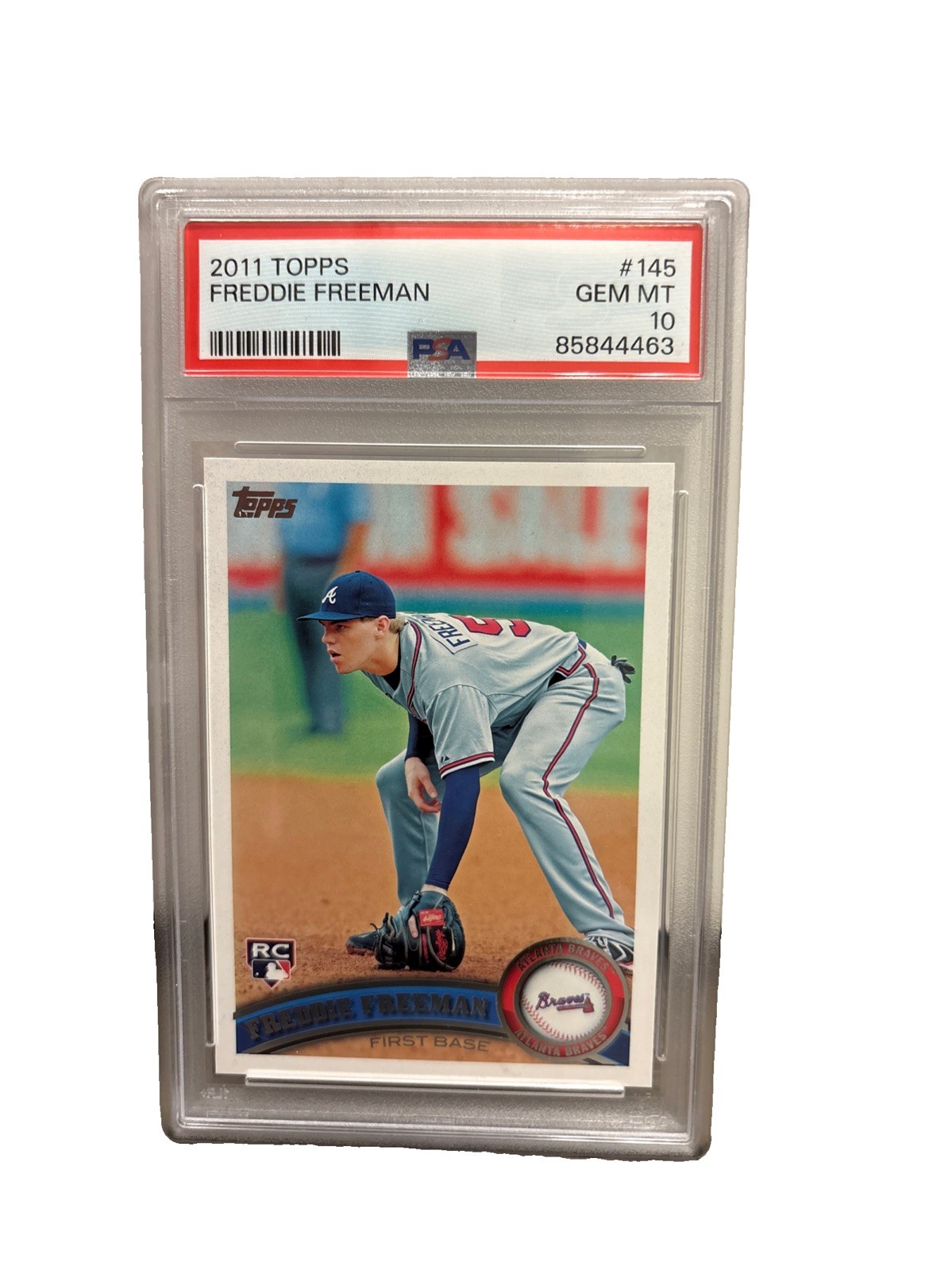 2011 Topps FREDDIE FREEMAN Rookie #145 Future HOF RC PSA 10 GEM MINT