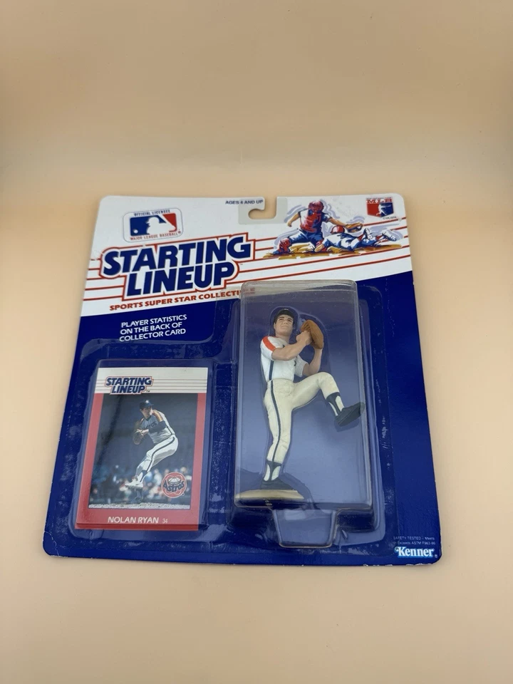 Figura de tarjeta de novato Nolan Ryan 1988 de los Astros de Houston MLB alineación inicial Kenner Salón de la fama Foto 4 de 4