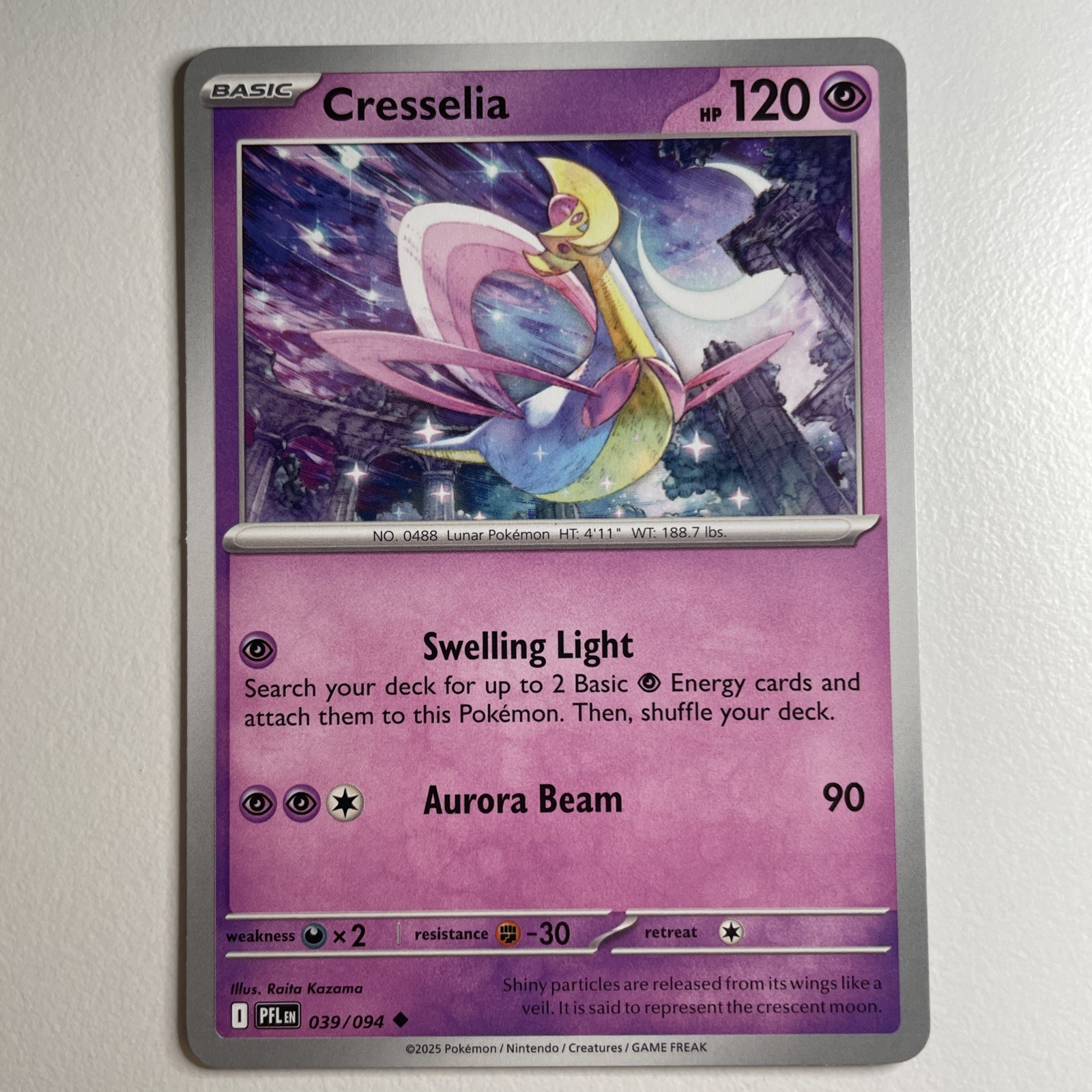 Cresselia 039/094 Me02: Phantasmal Flames Regular - Pokemon TCG NM