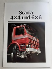 Scania: 4x4 und 6x6 Gel&auml;ndefahrzeuge (Prospekt-Heft); 10/1986