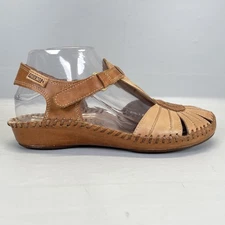 Pikolinos Vallarta Sandals Womens Size 37 Tan Leather Comfort Casual Shoes