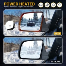 Juego De Espejos De Remolque Con Calefacción Eléctrica Con Señal De Giro, Ajuste Manual, Elección Mecánica Para Toyota Tundra 2007-2021