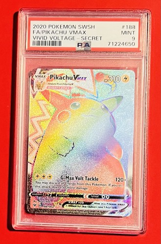 Pikachu VMAX graded PSA 9 for sale on eBay