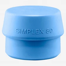 Halder Simplex Soft Blue Rubber Replacement Face Insert, Non-Marring, 3.15"