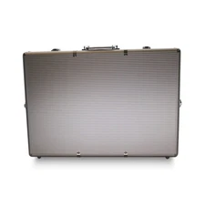 Poker Chip Case - Holds 1000 Chips - Aluminum - 4 Locks and Card Holder