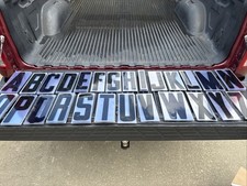 Plastic Marquee Sign 8  Alphabet A-Z 26 Letters In Set, 9  Overall.
