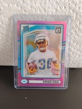2024 Panini Donruss Rated Rookie Kimani Vidal #355 Optic Preview Pink Prizm (RC)