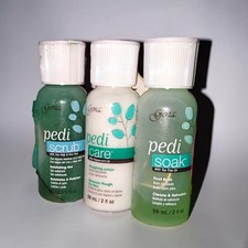 set of three Gena Pedi Spa products, each in a 2 fl oz 59 mL bottle.The kit...