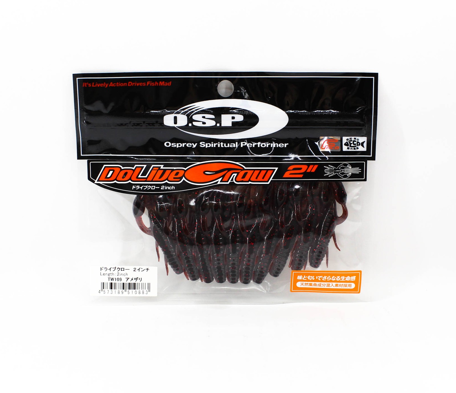 OSP Soft Lure Dolive Craw 2 Inches TW-109 (0883)
