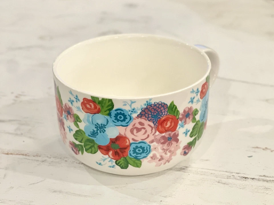 Taza de café sopa floral Molly Hatch Anthropologie de gran tamaño 24 OZ caprichosa Foto 2 de 4