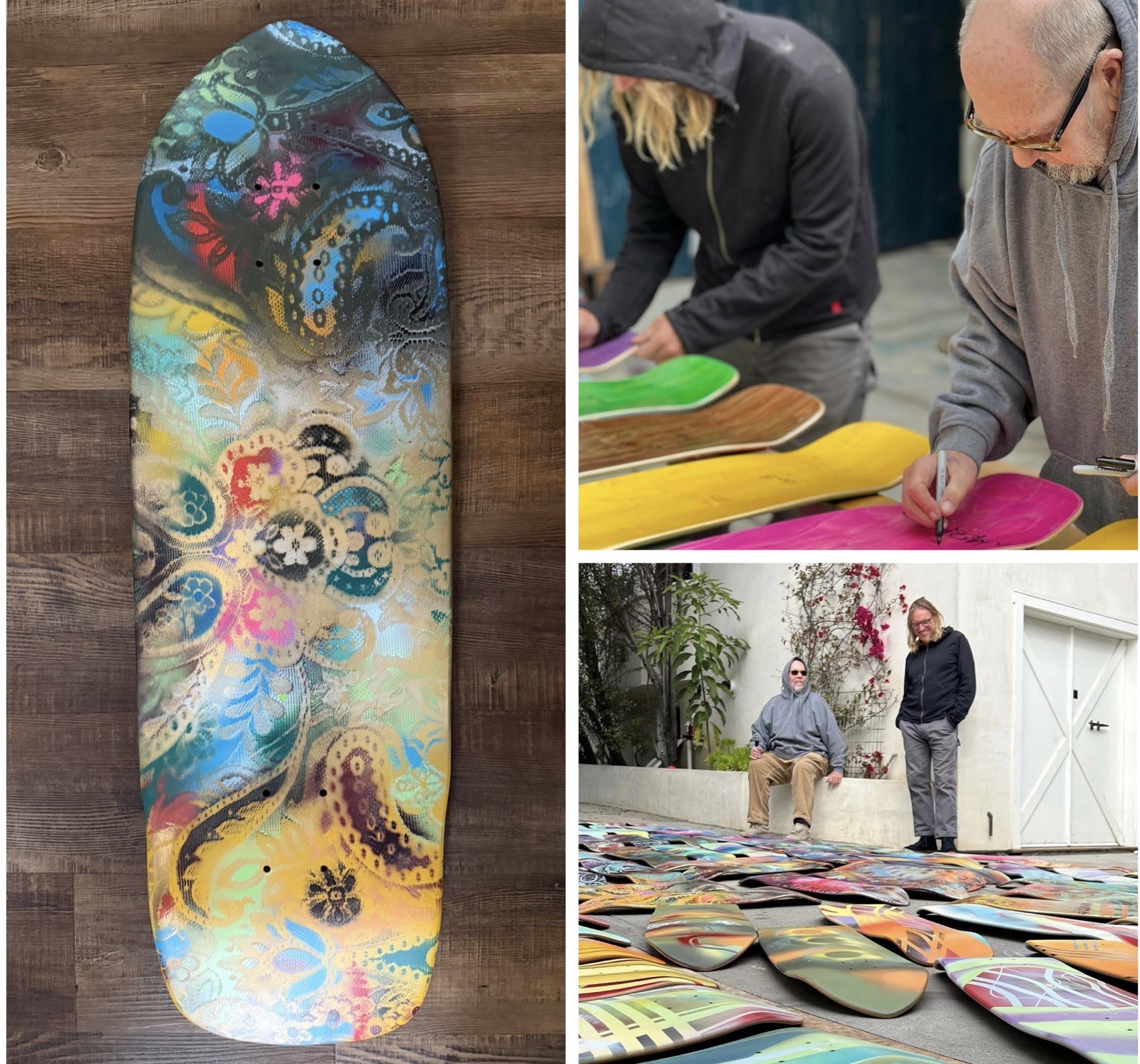 SMA Natas Kaupas & Skip Signed & Hand-Painted Deck Only 100 