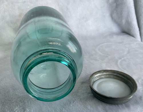 ANTIKES BOYDS PERFECT MASON 1/2 GALLONE GLAS = MIT ZINKDECKEL = #4 - Bild 8 von 8