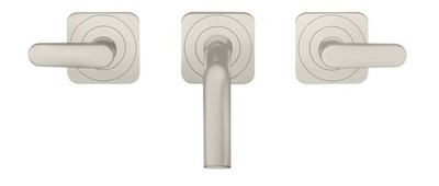 Hansgrohe 3-hole basin arm.concealed Axor 34313800 stainless steel optic