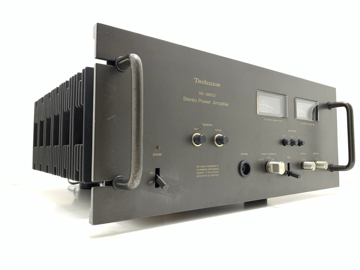 TECHNICS SE 9600 Power Amplifier 2 X 110 Watts RMS Vintage 1975