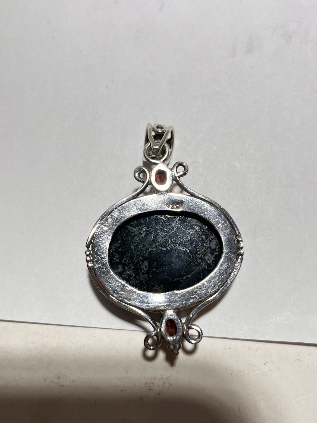 925 Sterling Silver Multiple Gemstone Dangle Drop… - image 5