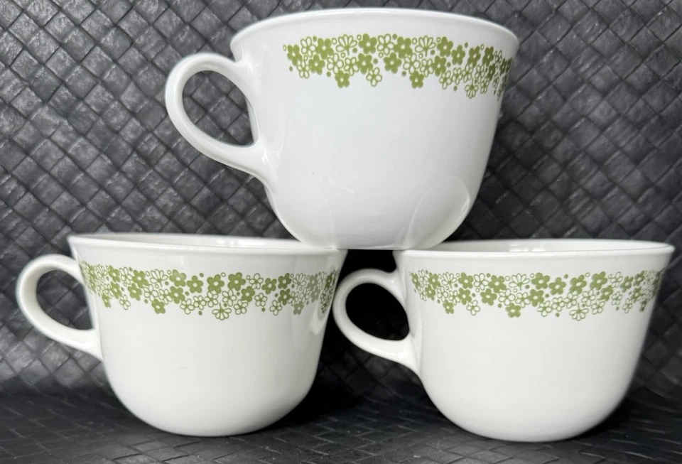 Juego de 3 tazas de café Corelle Livingware By Corning Crazy Daisy también conocidas como Spring Daisy Foto 2 de 4