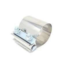 T304 Stainless Steel 2.75 Butt Joint Band Exhaust Clamp Sleeve Coupler Quality