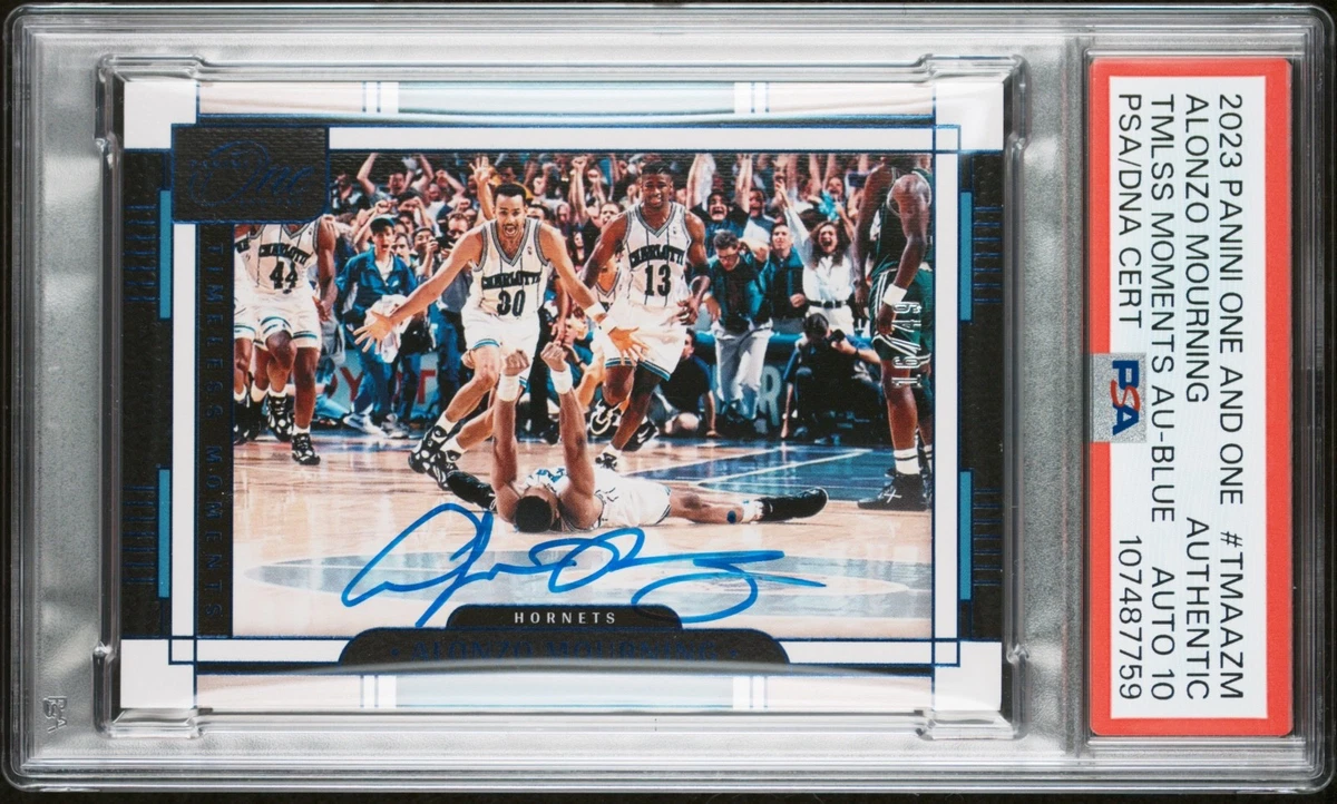 Panini Alonzo Mourning Basketball Autographed Sports Trading Cards