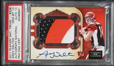 Andy Dalton 2011 Panini National Treasures #326 Rookie Patch Auto RPA /99 PSA 10