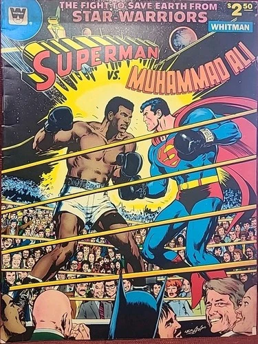 SUPERMAN Vs MUHAMMAD ALI C-56 1978 VINTAGE OVERSIZE WHITMAN DC COMIC BOOK