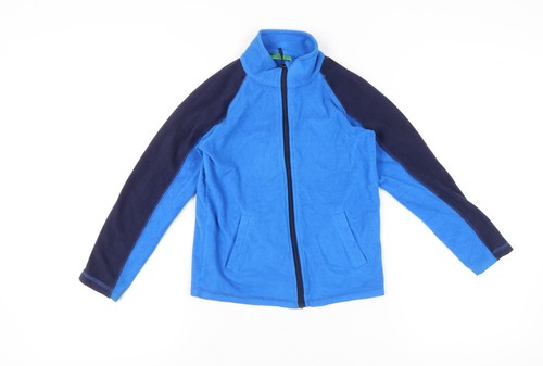 Mountain Warehouse Jungen Fleecejacke blau Colourblock 7-8 Jahre