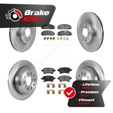 Front Rear Disc Brake Rotors And Ceramic Pads Kit For 2021-2021 Jeep Wrangler