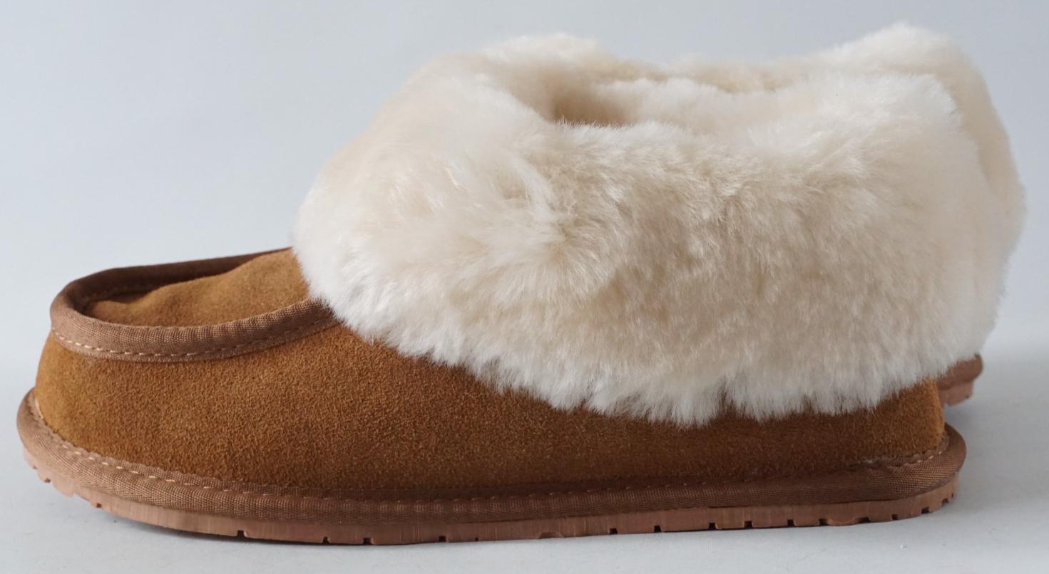 SAOLA SNUGRUGS Ciabatta donna pelle di pecora intera mulo pelle di pecora polsino suola gomma