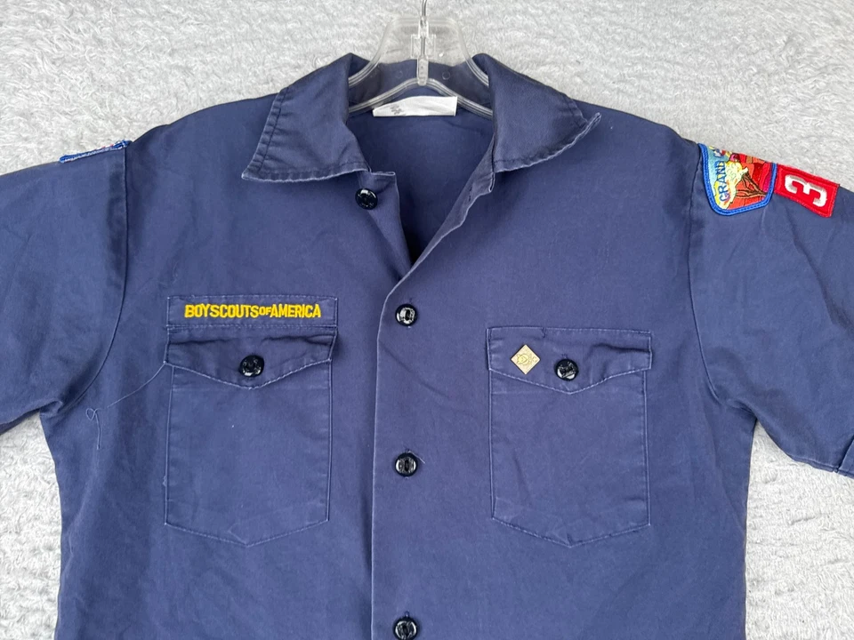 Boy Scouts of America Shirt Youth Large Blue Short Sleeve Cotton Arizona - Image 4 of 4