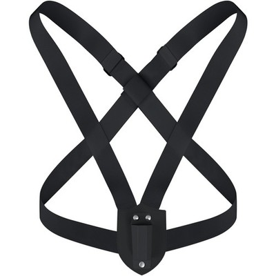 Jecery Double Strap Parade Flag Carrier Parade Harness Color Guard Flag Pole