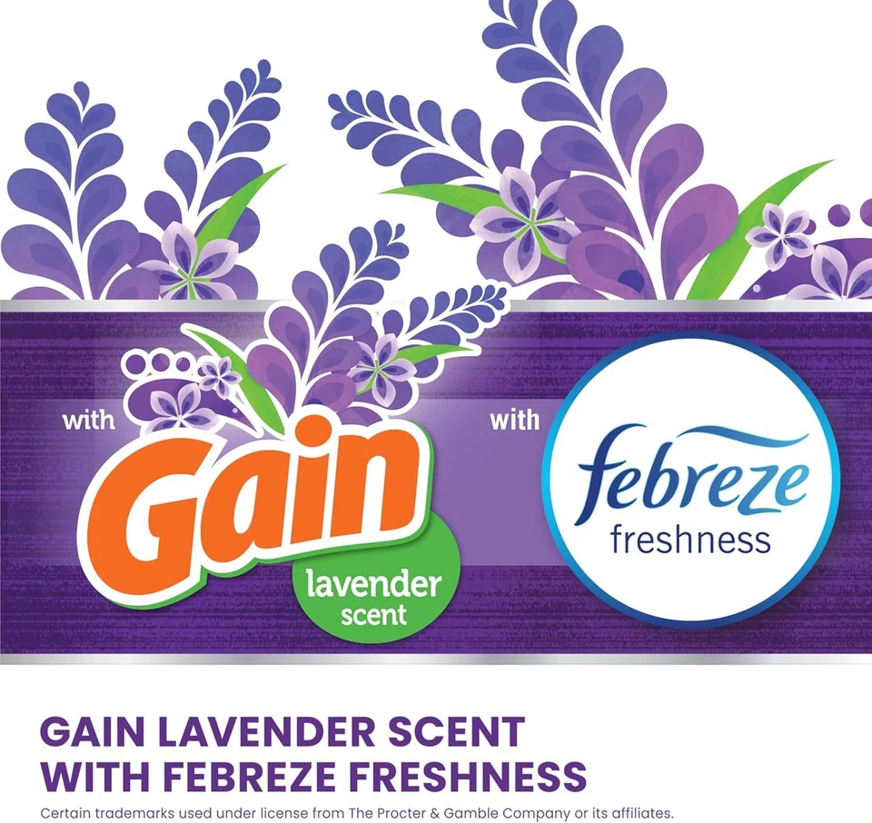 Glad ForceFlex Tall Kitchen Trash Bags 13 Gallon Gain Lavender Scent 80 Count - Image 3 of 4