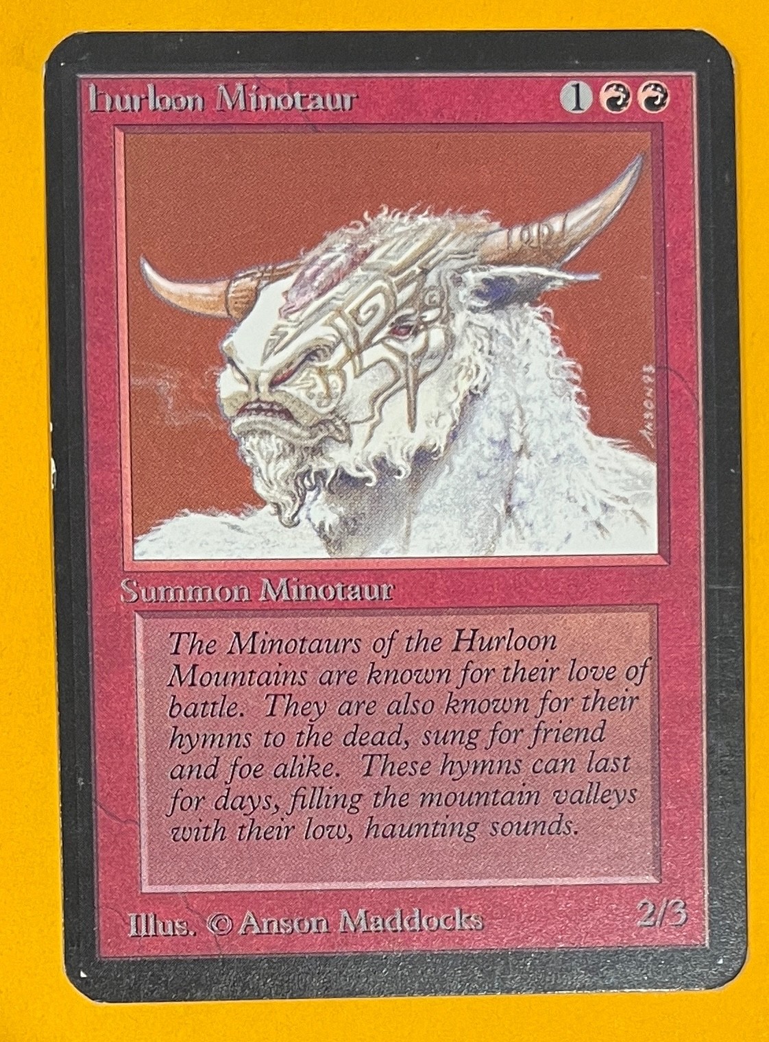 MTG HURLOON MINOTAUR Alpha (OldManMTG 012-930)