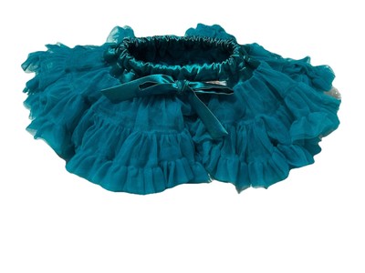 Infant Baby Girl Boutique Kaiya Eve Aqua Teal Ruffle Petti Skirt Tutu Size 3-6M