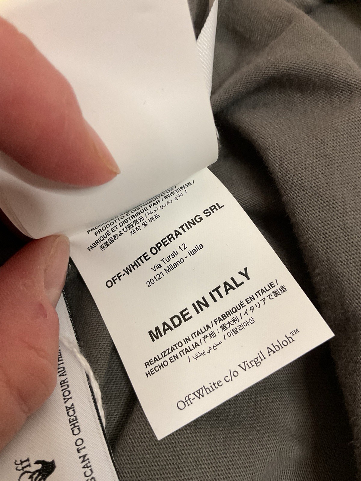 Off-White Paint Mirror Slim S/s Tee Xxl Steel Iron Rrp £300 100percent Authentic Bnwt image 10