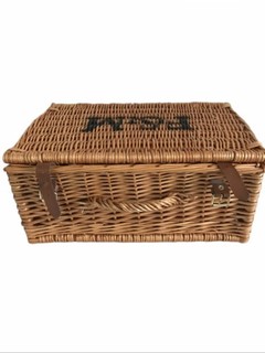 Fortnum and Mason Wicker Hamper Basket With Handle and Lid