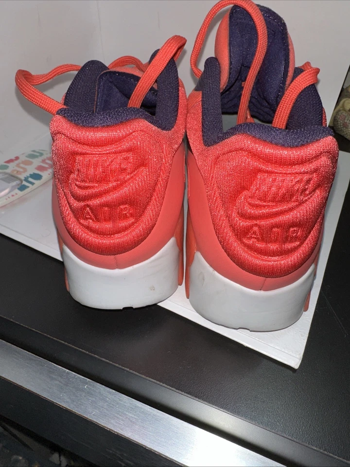 Nike Air Max 90 Ultra SE GS Ember Glow rosa quente tamanho 7 juvenil - Imagem 4 de 4