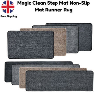 Magic Clean Stufenmatte rutschfeste Rückseite maschinenwaschbar Fußmatte Teppichläufer Teppich