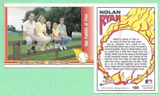 1991 Pacific Nolan Ryan Rangers #103 - Our Family of Five👍