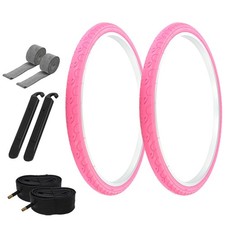 Pro Bicycle 26 X 1.50 All Pink G-5013 City Cavalier Tires Tubeslevers Trips Pro Bicycle 26 X 1.50 All Pink G-5013 City Cavalier Tires Tubeslevers Trips