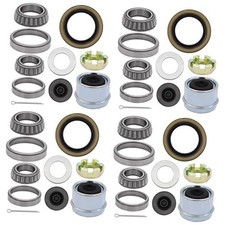 4 Sets Boat Trailer Wheel L68149 L44649 5 Lug Bearing Kit for 3500lb Axle with