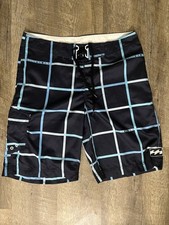 Y2K Billabong Board Shorts Men  s 34 Swim Trunks Wave Logo Surf Skate Grunge