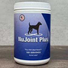 NuVet Labs NuJoint Plus - 180 Srvs - New & Sealed - Free Shipping - Exp: 10/26