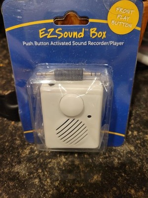 Invite By Voice EZSound Box Handheld Re-recordable Sound Recorder/Player, 200s