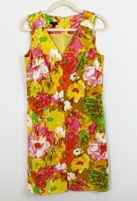 Talbots Dress/Sheath-Floral Watercolor-Palampore-Sleeveless-Sz 2P-559