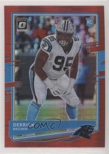 2020 Panini Donruss Optic Rookies Red Hyper Prizm Derrick Brown #114 06y2