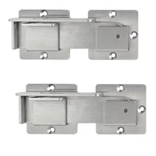 Flip Gate Latch with Padlock Hole,Double Gate Latch Stainless Steel gate Latc...