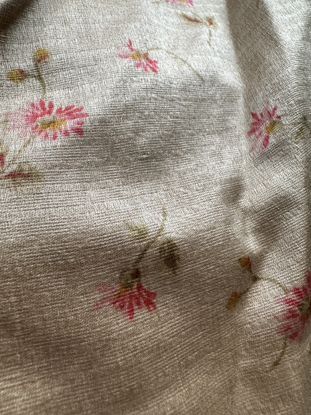 Antique children's clothing vest play costume silk small flowers