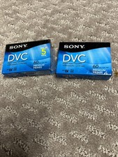 Sony DVC Digital Video Cassette Premium 60 LP:90 Mini DV Lot of 2 New  Sealed